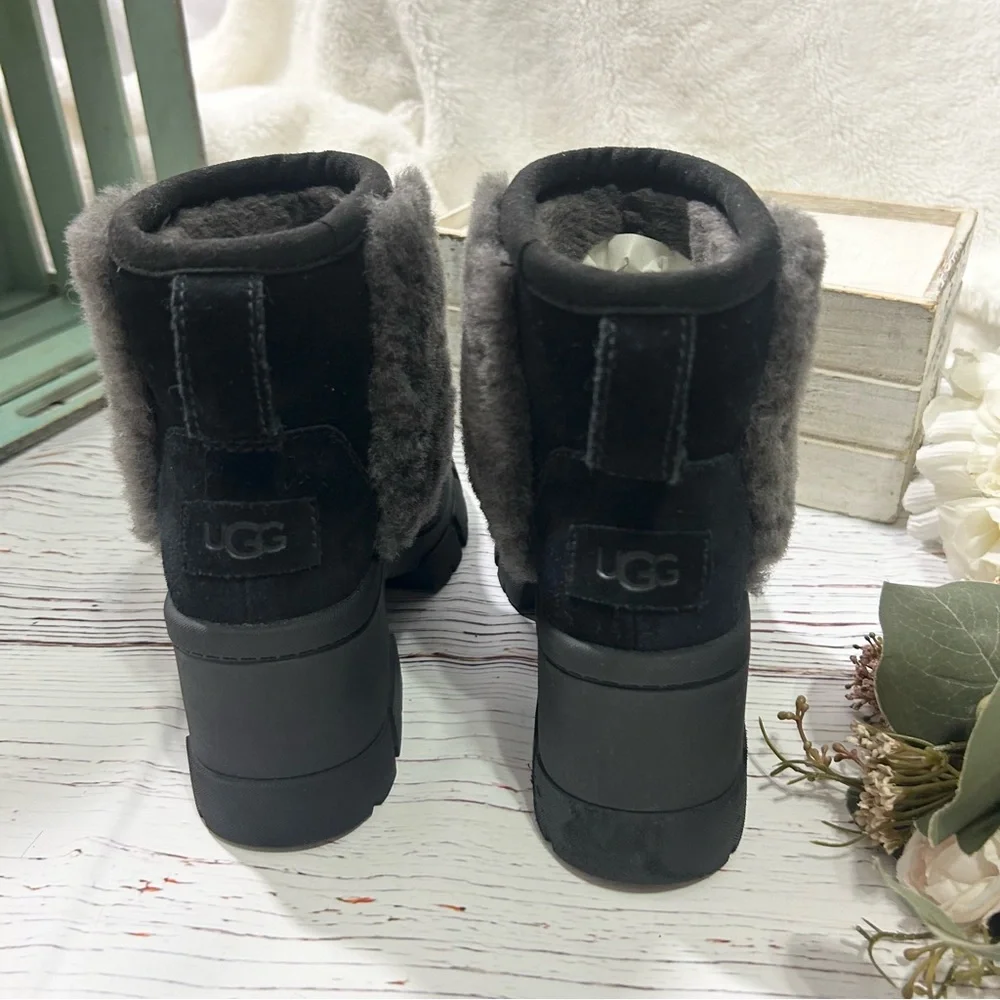 Ugg Brooklyn sunburst platform sheepskin suede boots - Picture 8 of 11
